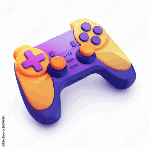 a close up of a game controller on a white background