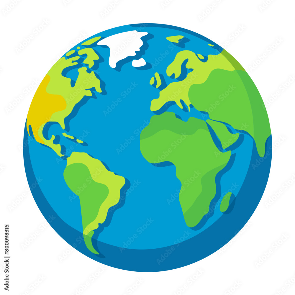 earth, icon, vector illustration