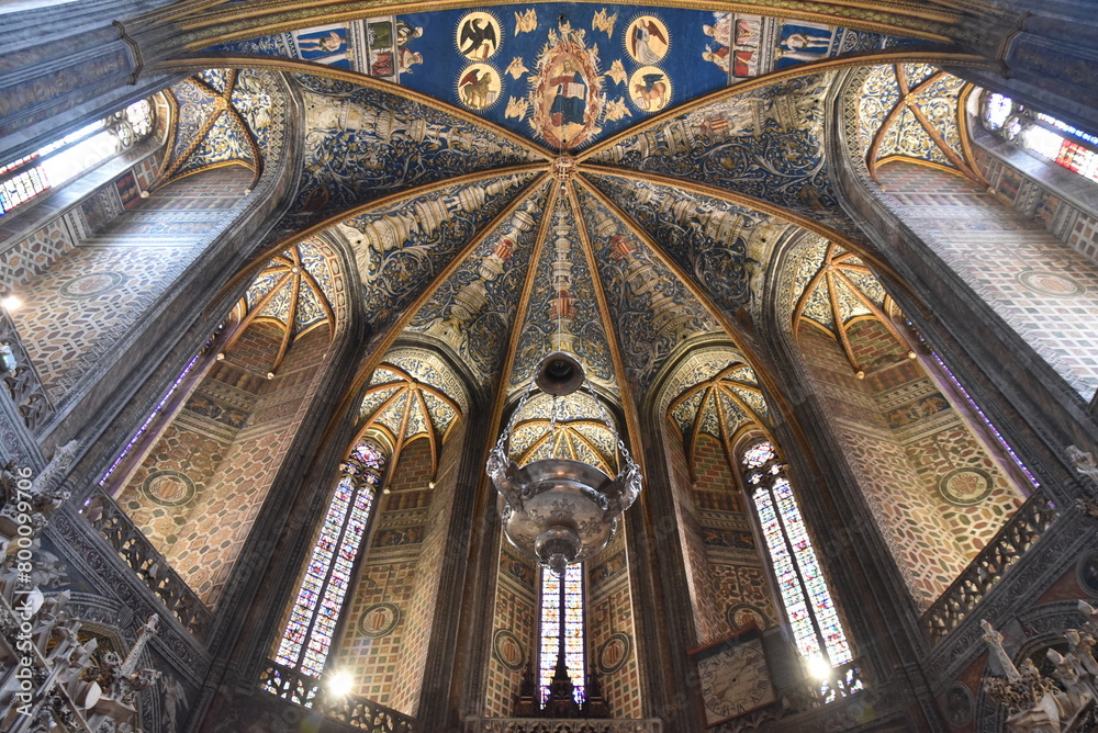 Obraz premium Voûtes gothiques de la cathédrale d'Albi. France
