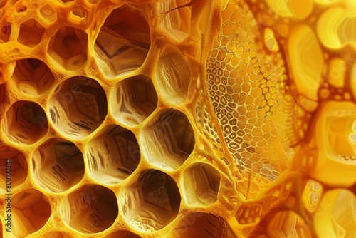 Microscopic cross-section of a bee's antenna. photo
