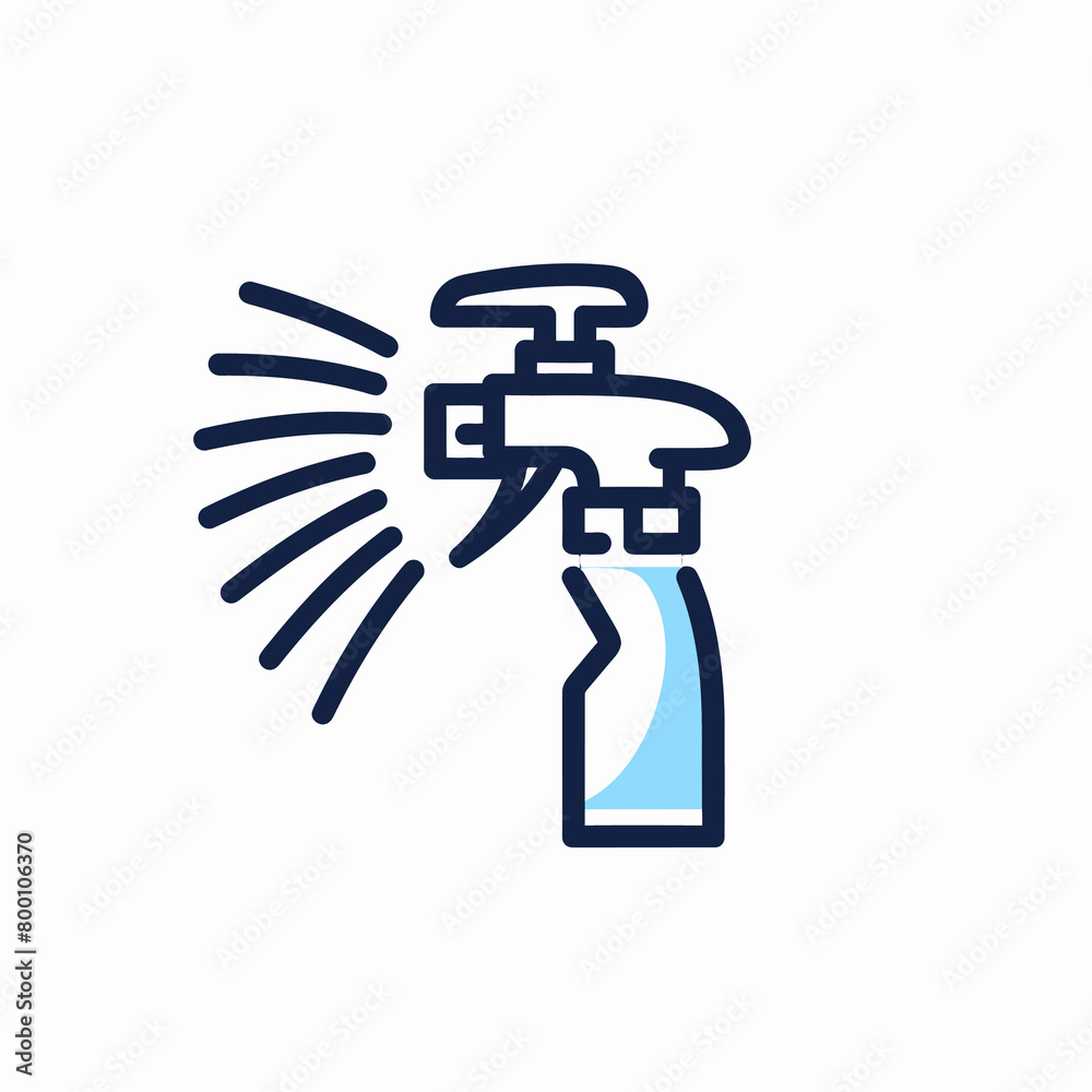 a spray bottle with a spray of water coming out of it a spray bottle with a spray of water coming out of it