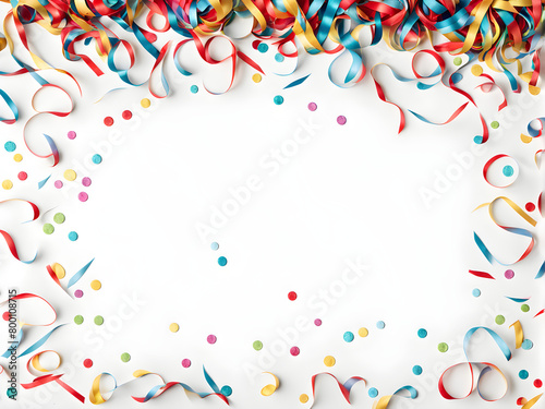 Abstract background composed of colorful ribbons and floral fragments, holiday celebrations, wedding invitations, leaving space for text