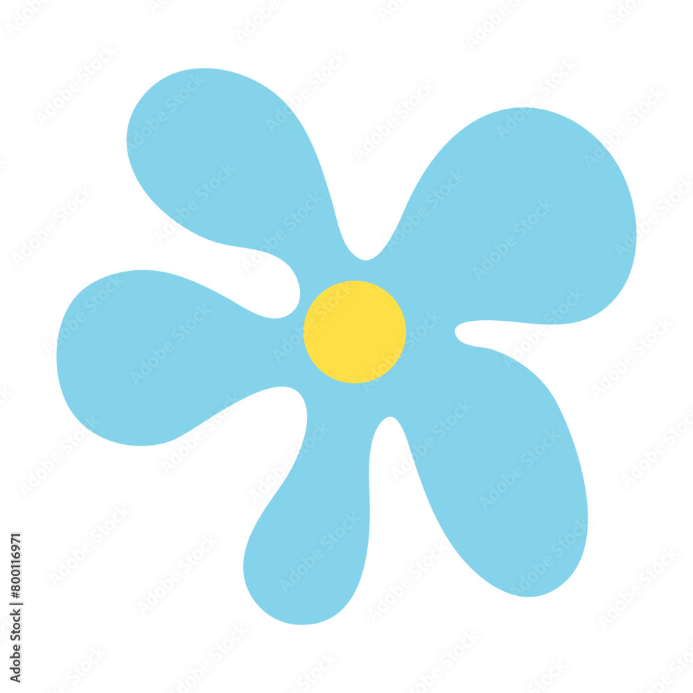 Handdrawn Abstract Flower