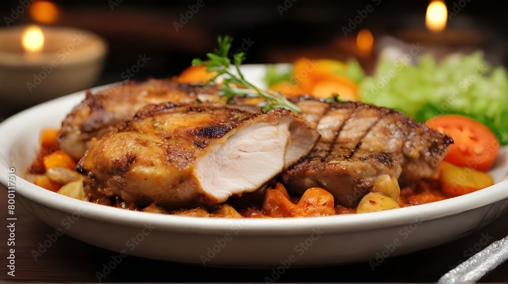 roasted lamb chops with vegetables roasted lamb chops with vegetables