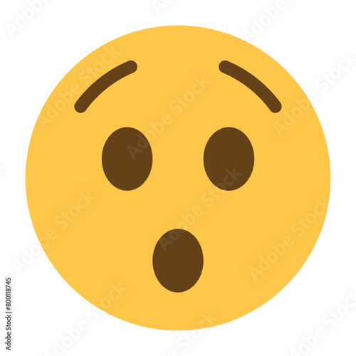 Hushed Face Emoji Icon