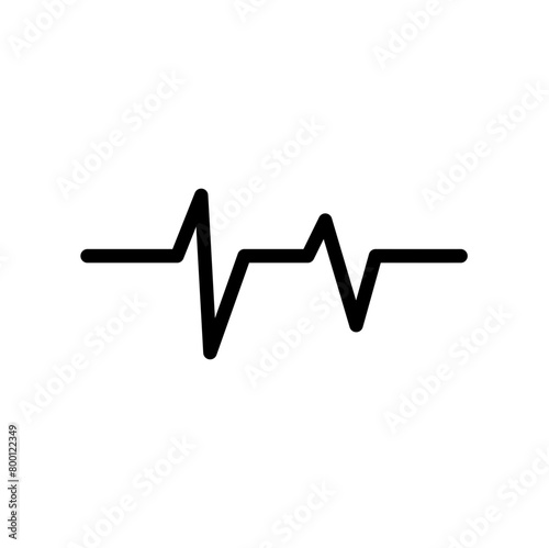 Cardiogram On White Background Image