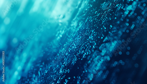 abstract background, cyan hued, meshed tech fabric, bokeh, wide 16:9