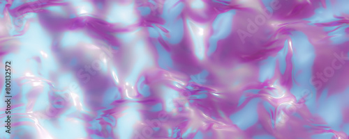 Mesmerizing abstract holographic background with fluid, liquid texture. Ideal for modern design projects, wallpapers, creative backdrops. Color gradient, y2k style, 2000s. Iridescent surface. 3D.