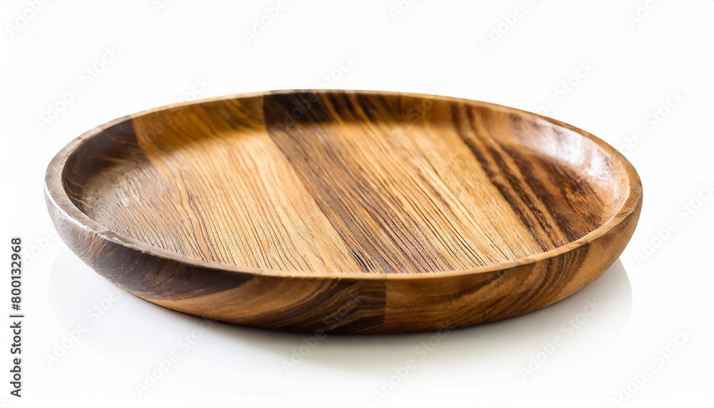 Wooden plate isolated on white background with clipping path. Wooden plate isolated on white background with clipping path.