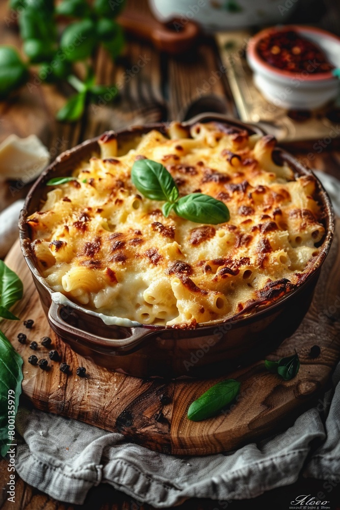 Baked macaroni cheese golden crust Baked macaroni cheese golden crust