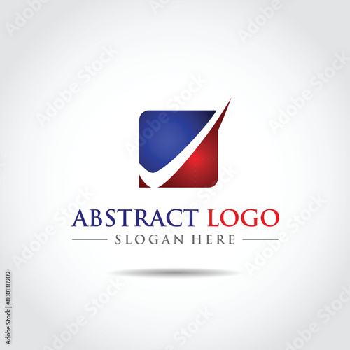 Free Download Abstract Correct icon logo template. Vector illustrator - GFXLoad