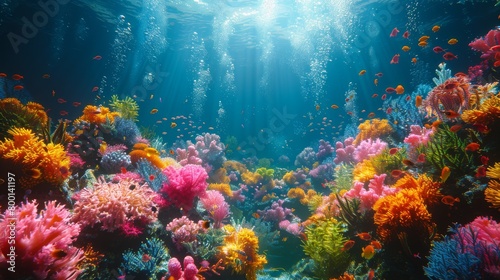 Underwater World: Dive into the underwater world, capturing marine life and coral reefs. © Nico