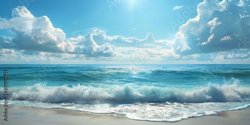 Scenic view of blue seascape © Настя Шевчук