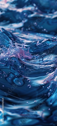 close-up of a body of water, with the surface rippling in waves photo