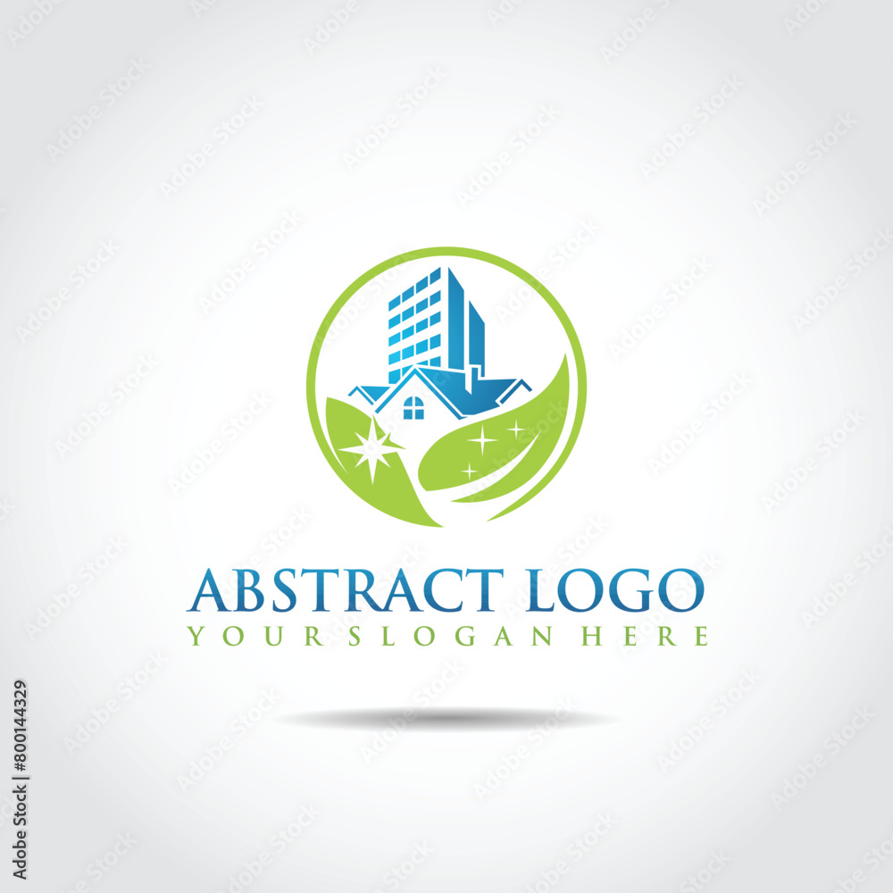 Abstract Cleaning service logo template. Vector illustrator