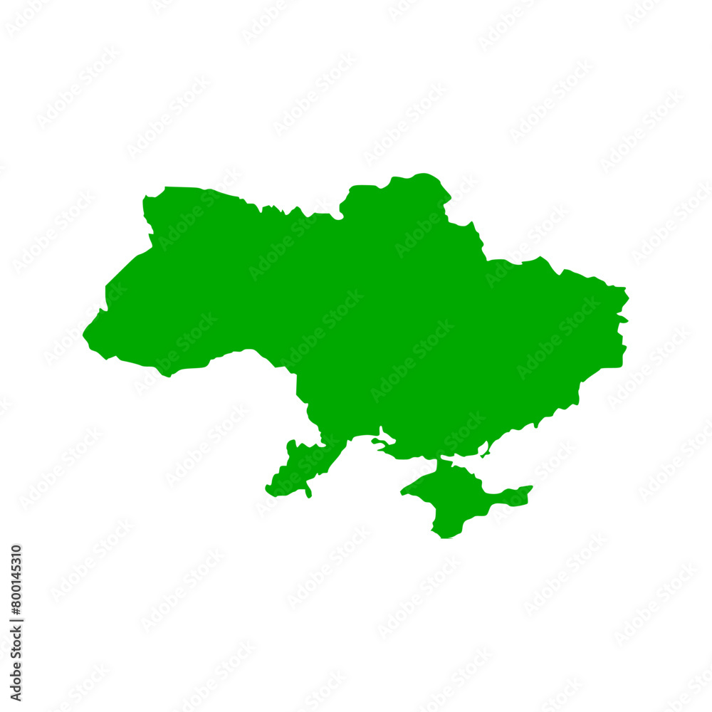 High detailed vector map - ukraine