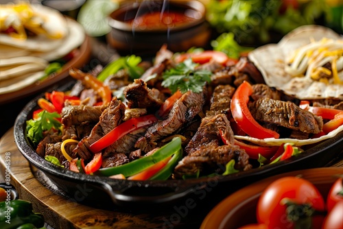 platters of fajitas