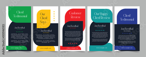 client feedback, client testimonial social media web banner, customer testimonial design.
