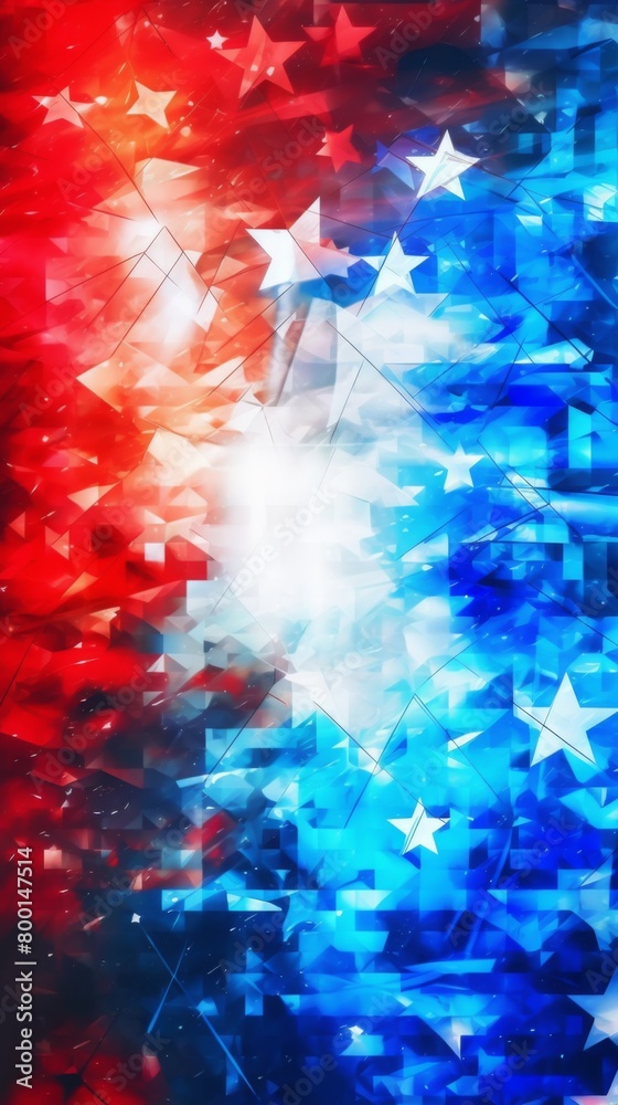 Red white and blue, stars and stripes background abstract Red white and blue, stars and stripes background abstract