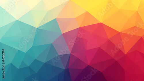 Abstract 2D geometric colorful background