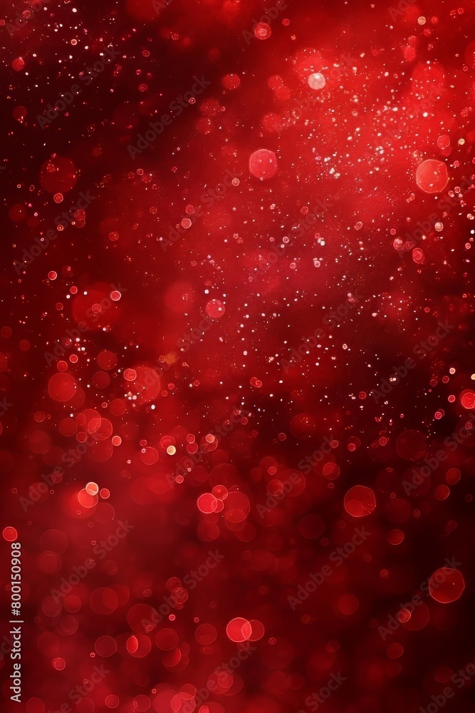 Abstract red light bokeh background in blurred defocused style for artistic designs