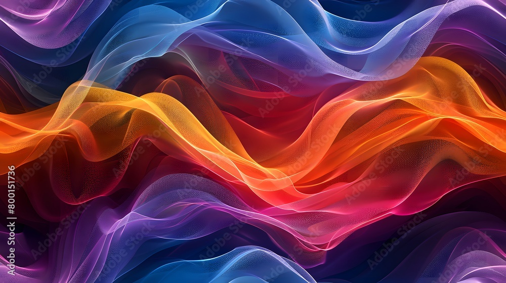 Colorful Wave Structures: Nature's Vibrant Patterns