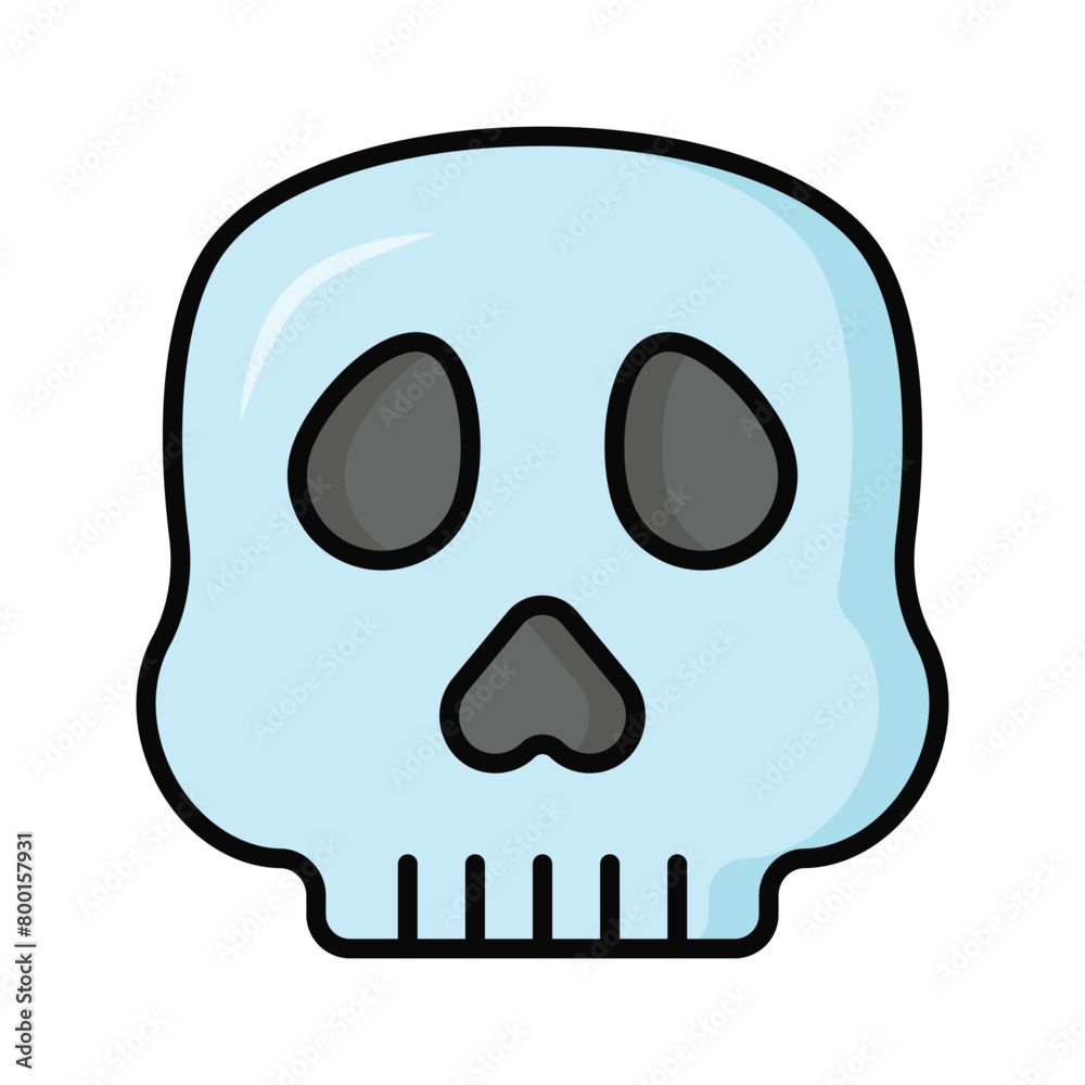 Skull vector design, spooky icon in modern style Skull vector design, spooky icon in modern style