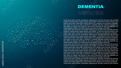 Dementia Awareness Week, vector design