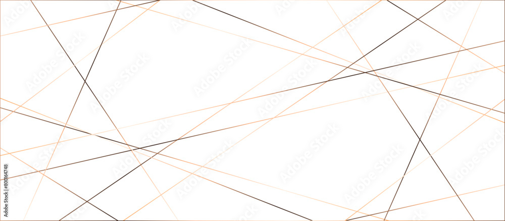 Fototapeta premium Abstract red and golden color line straight Vector in white background. geometric random chaotic line design with transparent background Vector Illustration. 