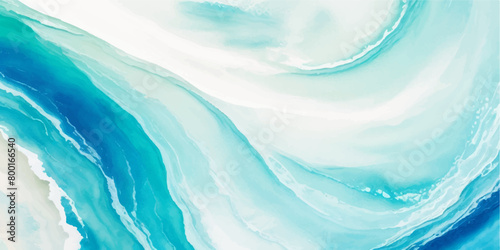 abstract soft blue and green abstract water color ocean wave texture background. Banner Graphic Resource as background for ocean wave and water wave abstract graphics  © The Alpha