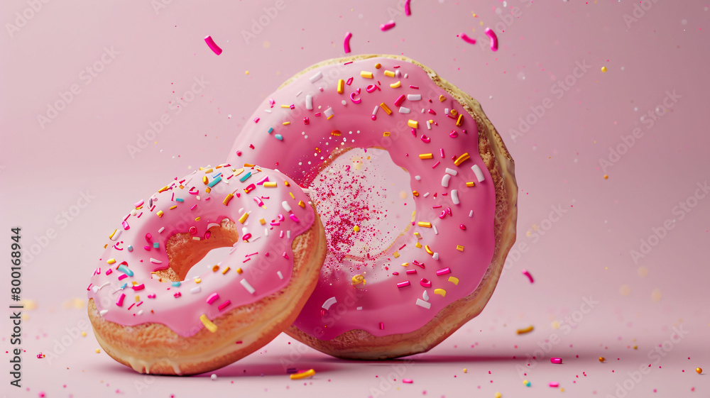 donut with sprinkles donut with sprinkles