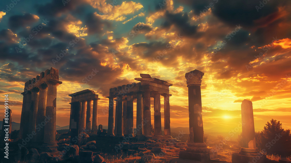 Fototapeta premium ruins of ancient temple