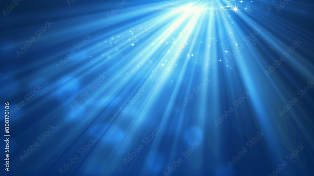 Abstract blue light rays background. Generative Ai