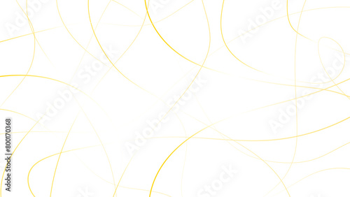 Random chaotic lines abstract geometric pattern. Golden   scribble line art background. Vector illustration. photo