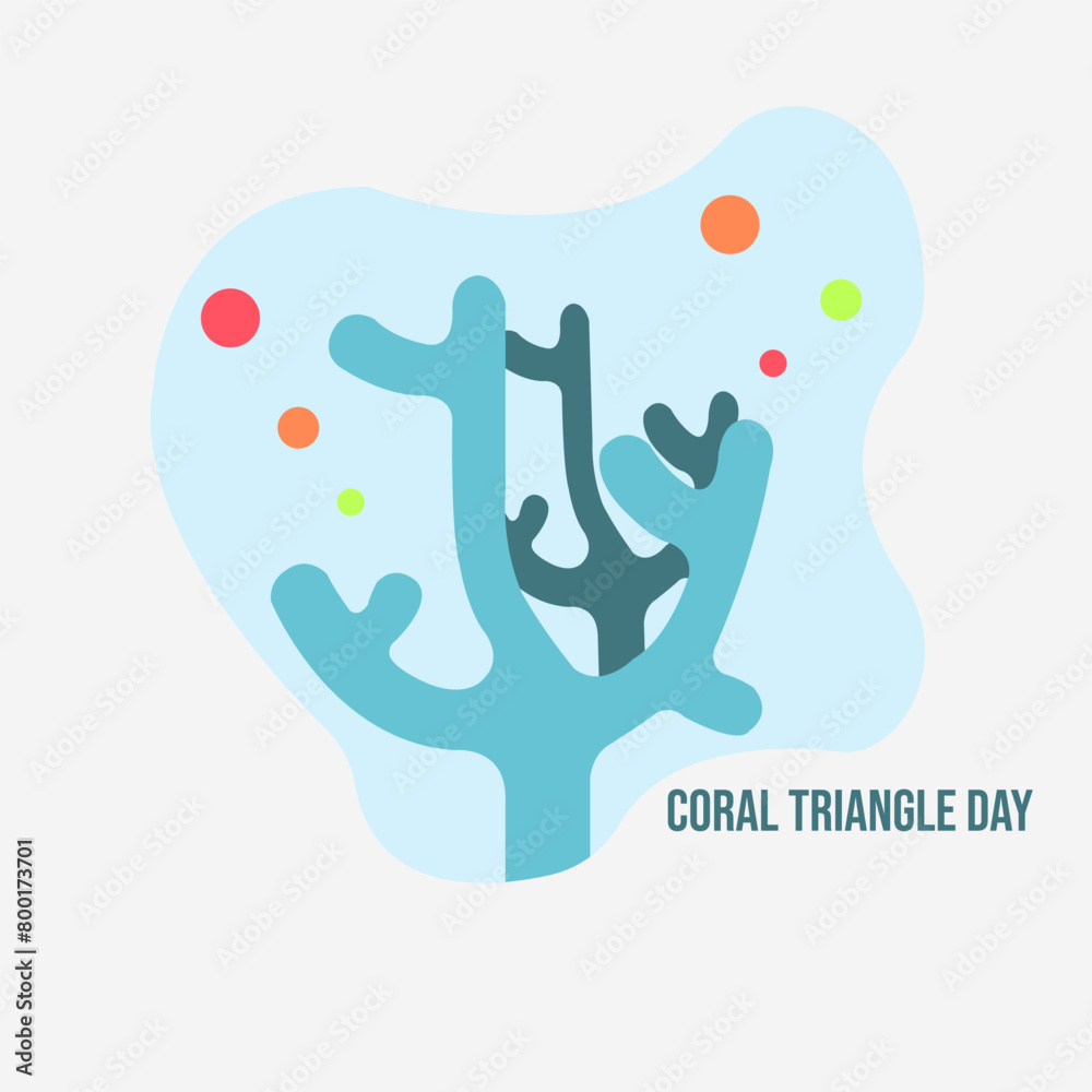 vector graphic of Coral Triangle Day good for national Coral Triangle Day celebration. flat design. flyer design.flat illustration. vector graphic of Coral Triangle Day good for national Coral Triangle Day celebration. flat design. flyer design.flat illustration.