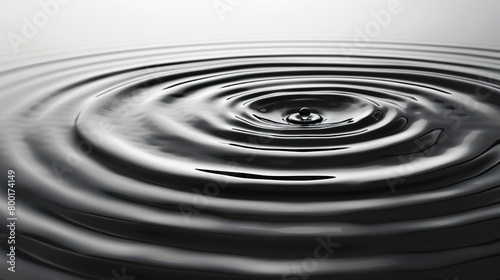 ripples on a smooth water surface, low angle view
