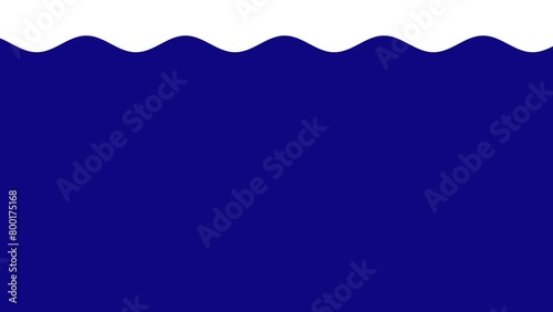 Blue background with white wave effect, 4k