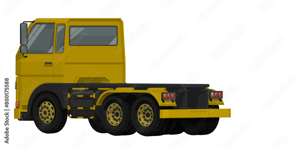 Isolated truck on white background
