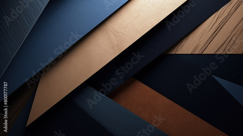 Dark Blue and Beige Geometric Modern Texture Design Background © Image Lounge