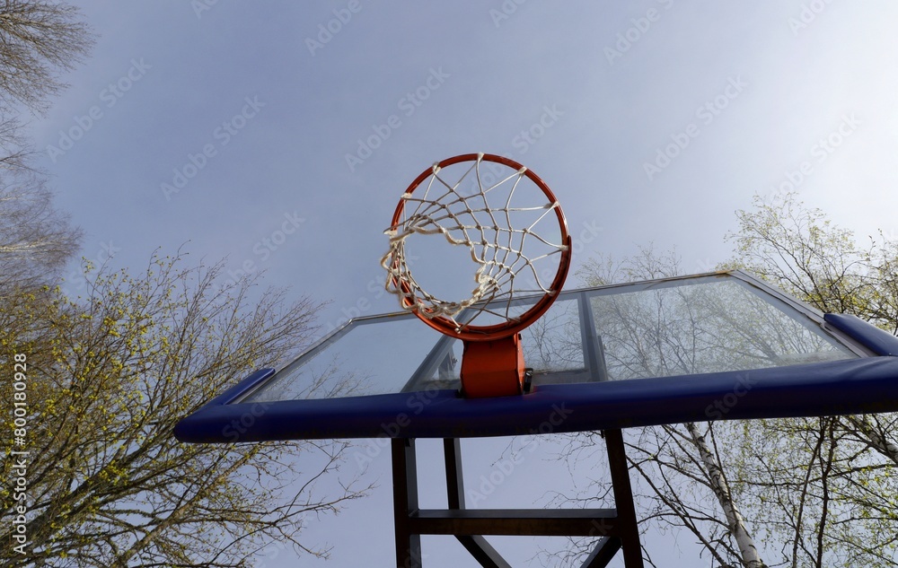 basketball hoop on the street basketball hoop on the street