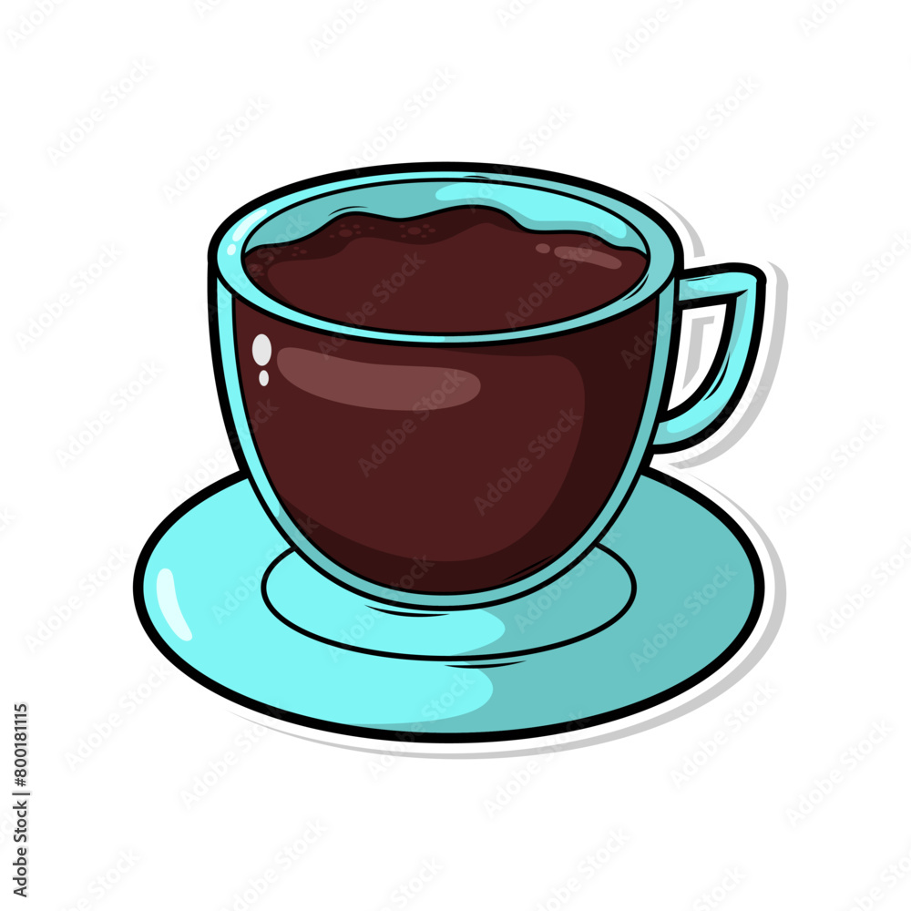 Coffee drink in cup illustration Coffee drink in cup illustration