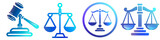 Justice clipart collection, symbol, logos, icons isolated on transparent background