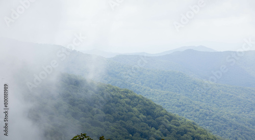 Mountains in a heavy fog © Allen Penton