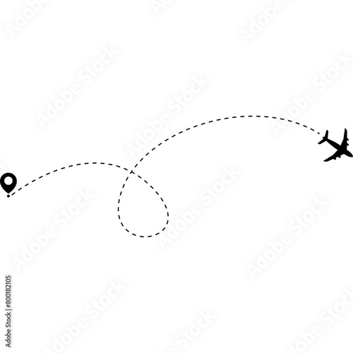 Airplane Travel Route	