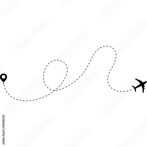 Airplane Travel Route	
