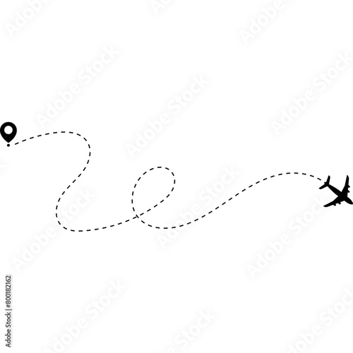 Airplane Travel Route	