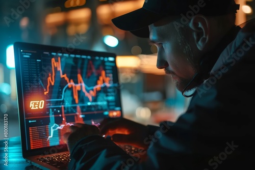 Stock Market Analysis and Trading with Holographic Display on Laptop