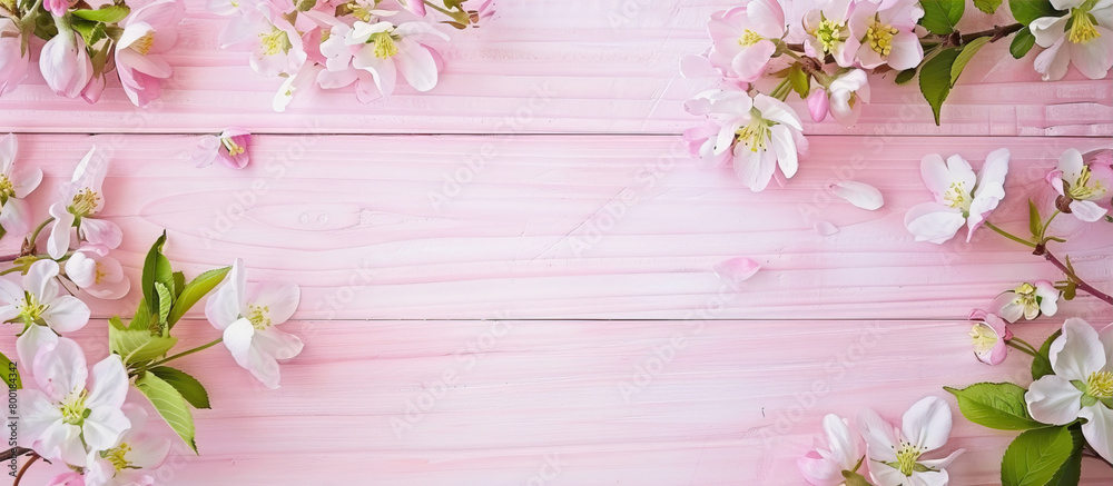 Flowers on wooden pink background
Flowers on wooden pink background