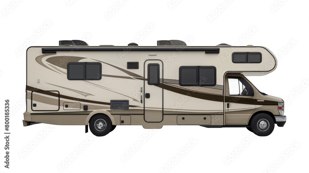 Naklejka premium RV sunset isolated on transparent background
