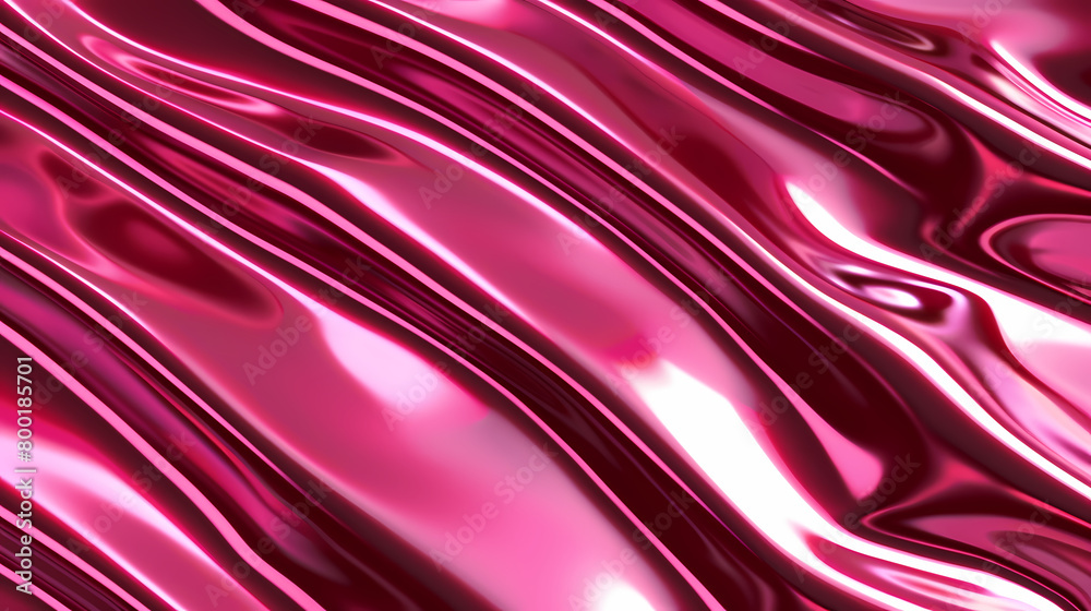 Abstract Pink Liquid Metallic Texture